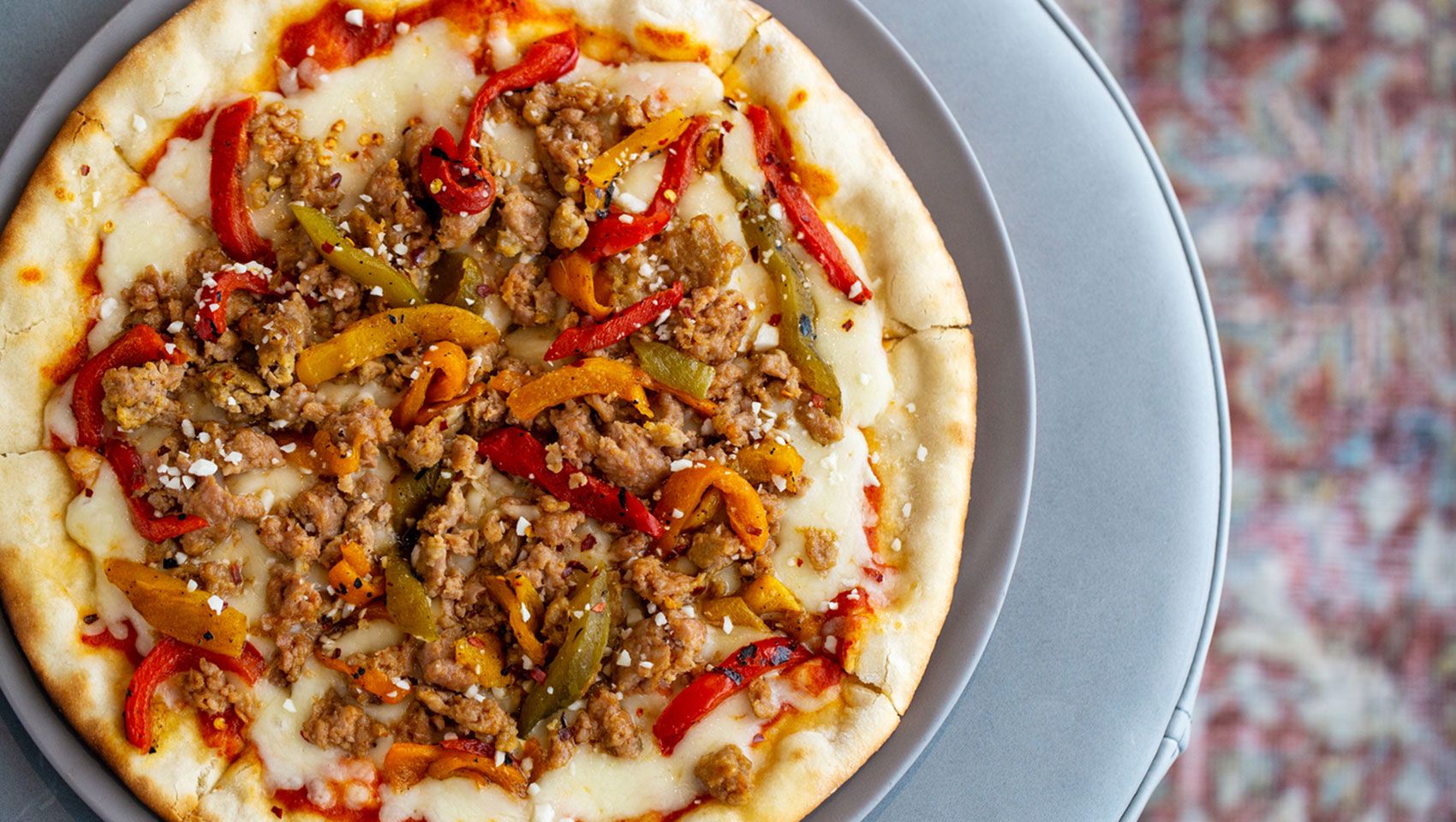 flatbread with peppers